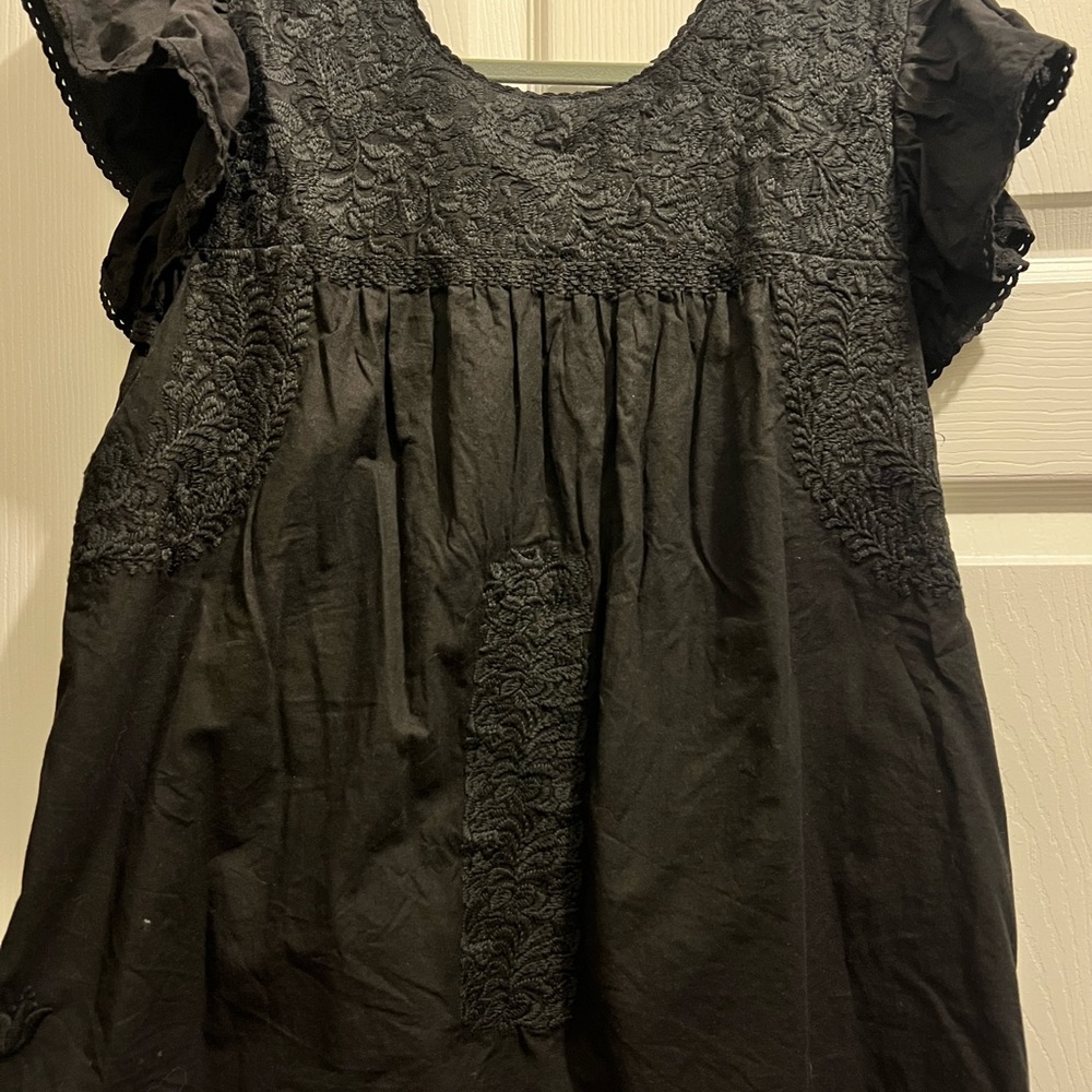 Elegant Black Lace Women's Top